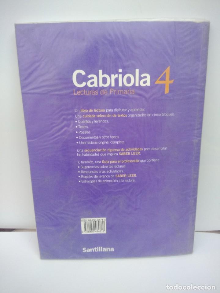 Libros de segunda mano: Libro Texto Cabriola lecturas de primaria 4 Santillana - Foto 4