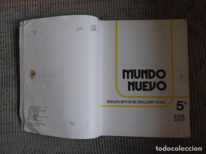 Libros de segunda mano: NUESTRO MUNDO 5&ordm; ANAYA EGB - Foto 3