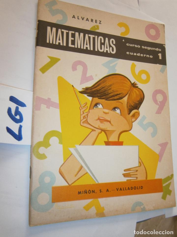Libros de segunda mano: ANTIGUO LIBRO DE TEXTO - MATEMATICAS ALVAREZ CURSO 2&ordm; CUADERNO 1 - Foto 1