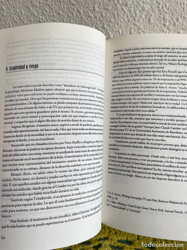 Libros de segunda mano: &ldquo;C&oacute;mo escribir el gui&oacute;n para cine y televisi&oacute;n&rdquo; de Doc Comparato. - Foto 4
