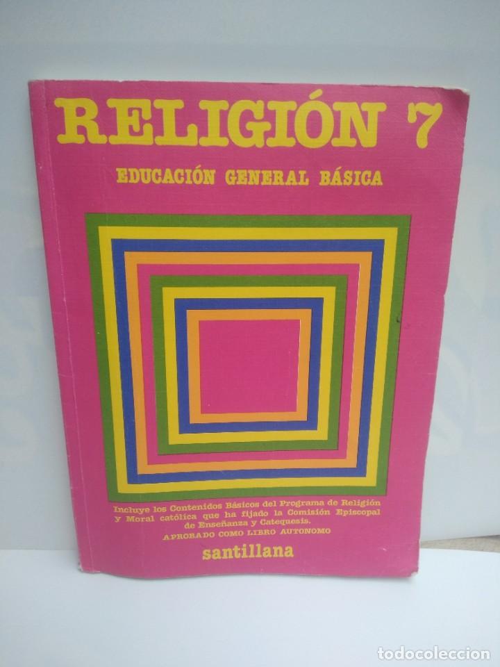 Libros de segunda mano: Libro Religion 7 EGB Santillana - Foto 2