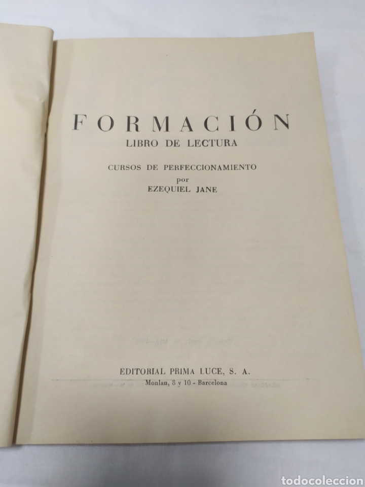 Libros de segunda mano: Formaci&oacute;n libro de lectura, Editorial Prima Luce, Ezequiel Jane, 1963 - Foto 3