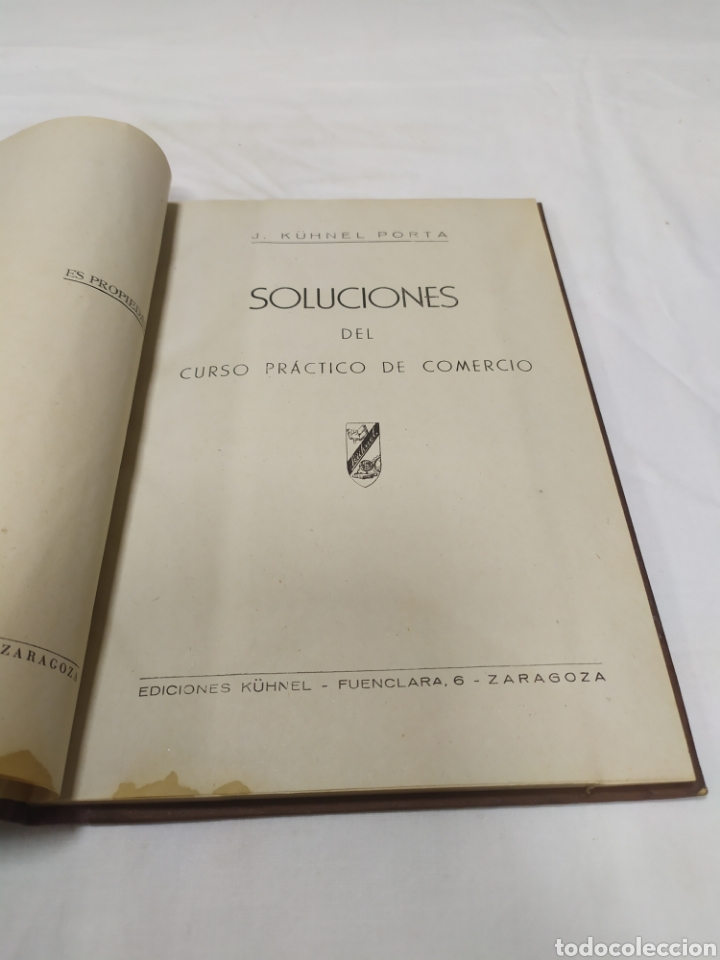 Libros de segunda mano: Soluciones del curso pr&aacute;ctico de comercio, Javier Kuhnel, 1940 - Foto 3