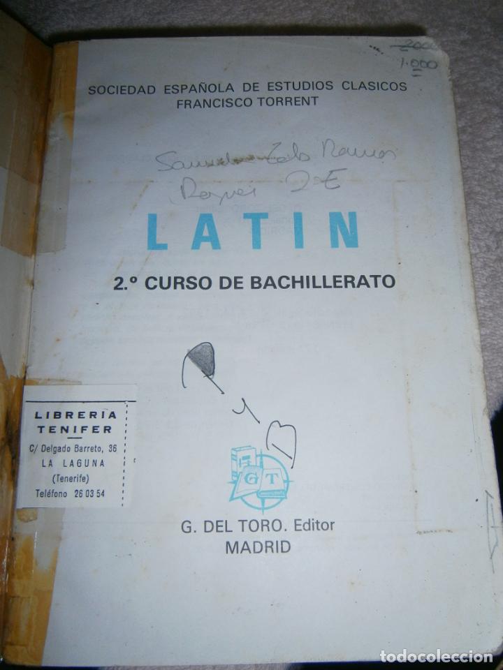 Libros de segunda mano: ANTIGUO LIBRO DE TEXTO - LATIN 2&ordm; CURSO BUP - Foto 2
