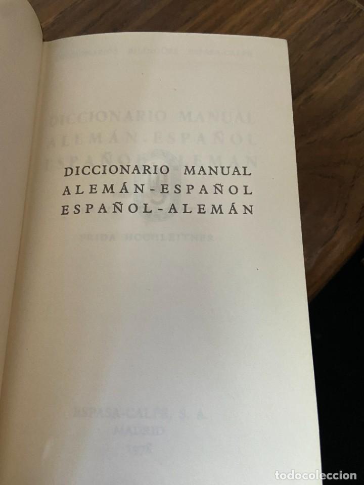 Libros de segunda mano: DICCIONARIO ALEM&Aacute;N ESPA&Ntilde;OL - BILING&Uuml;ES ESPASA CALPE - Foto 2
