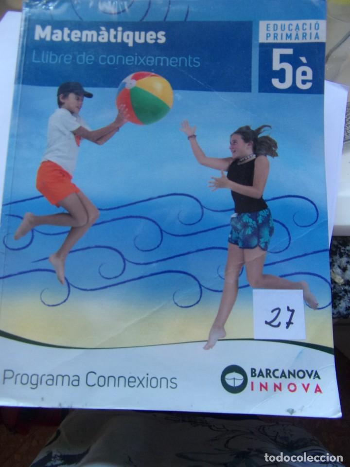 Libros de segunda mano: Llibre matem&agrave;tiques 5&egrave; Editorial Barcanova - Foto 1
