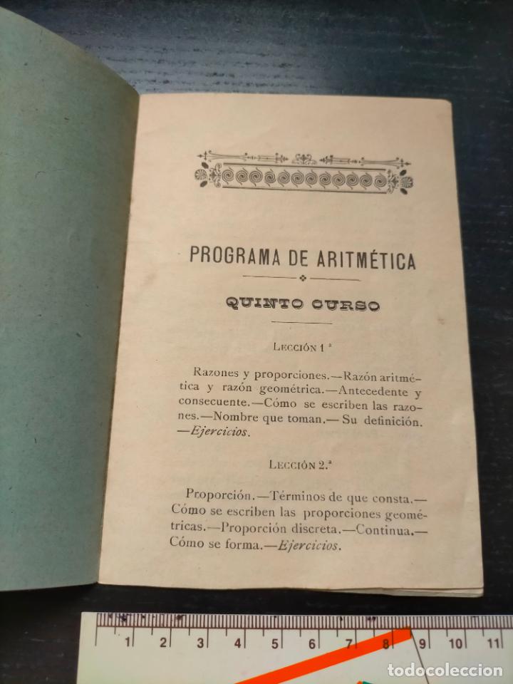 Libros de segunda mano: Programa de aritm&eacute;tica Quinto curso Instituto hermanas Carmelitas de la caridad libro librito - Foto 2
