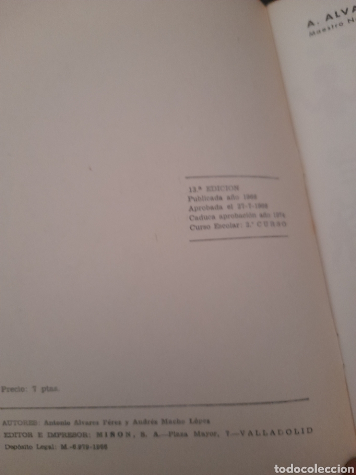Libros de segunda mano: Matem&aacute;ticas 1 y 2 de &Aacute;lvarez de 1966 - Foto 3