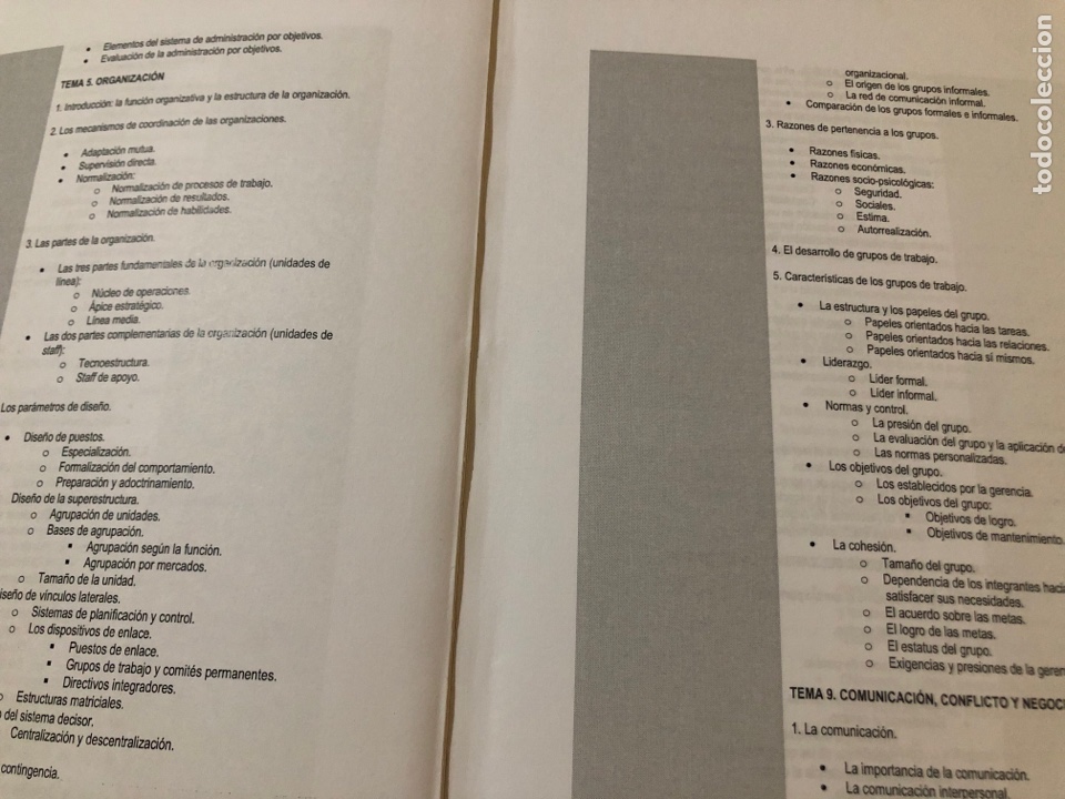 Libros de segunda mano: Direcci&oacute;n y Administraci&oacute;n de Empresas. Teor&iacute;a - Foto 3