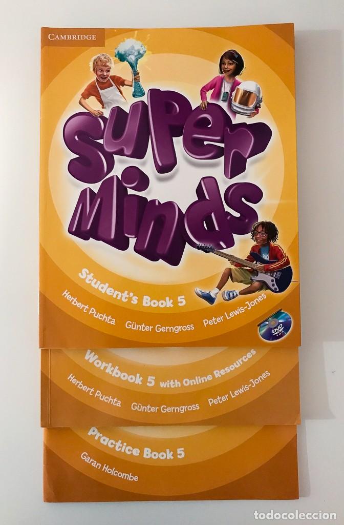 Libros de segunda mano: SUPER MINDS - STUDENTS BOOK, WORKBOOK Y PRACTICE BOOK - 5&ordm; DE PRIMARIA - CAMBRIDGE - Foto 1
