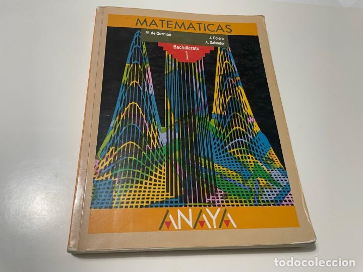 Libros de segunda mano: LIBRO DE TEXTO MATEMATICAS 1 BACHILLERATO ANAYA - Foto 1