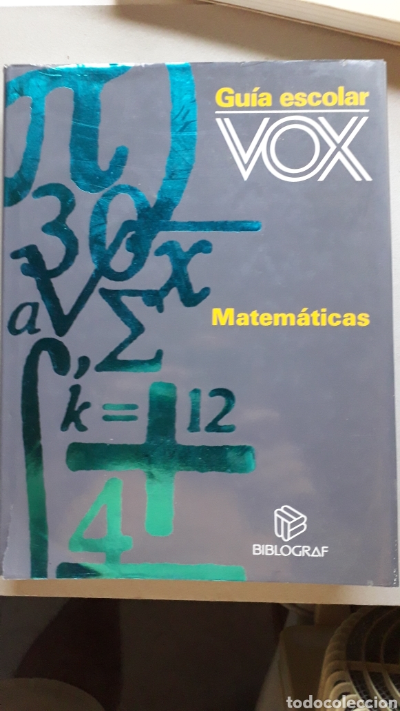 Libros de segunda mano: MATEM&Aacute;TICAS - GUIA ESCOLAR VOX - BIBLOGRAF *t - Foto 1
