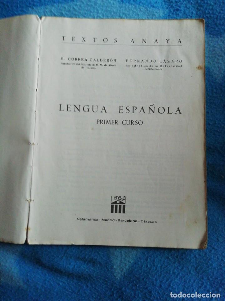 Libros de segunda mano: Lengua espa&ntilde;ola primer curso Anaya - Foto 4
