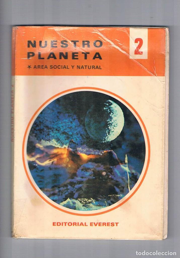 Libros de segunda mano: Libro de texto nuestro planeta 2 editorial everest 1972 - Foto 1