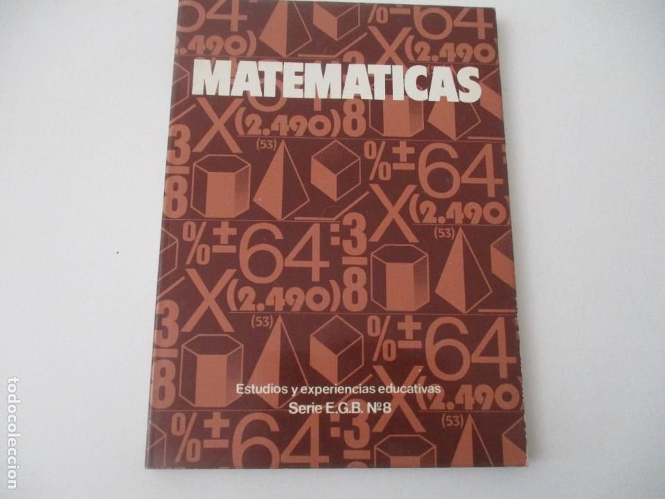 Libros de segunda mano: MATEM&Aacute;TICAS Serie E.G.B. N&ordm;8 W14505 - Foto 1