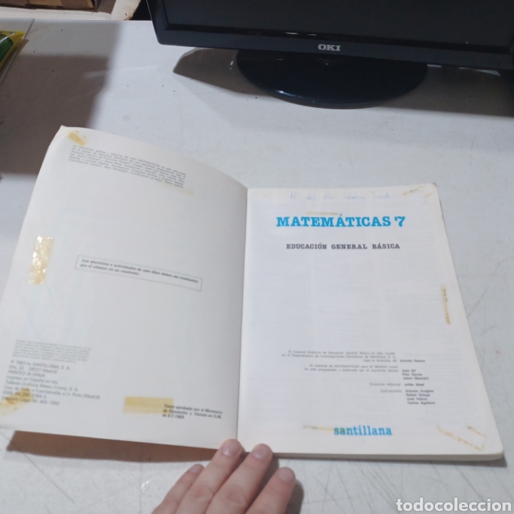 Libros de segunda mano: Libro texto Matem&aacute;ticas 7 Santillana 1983 - Foto 3