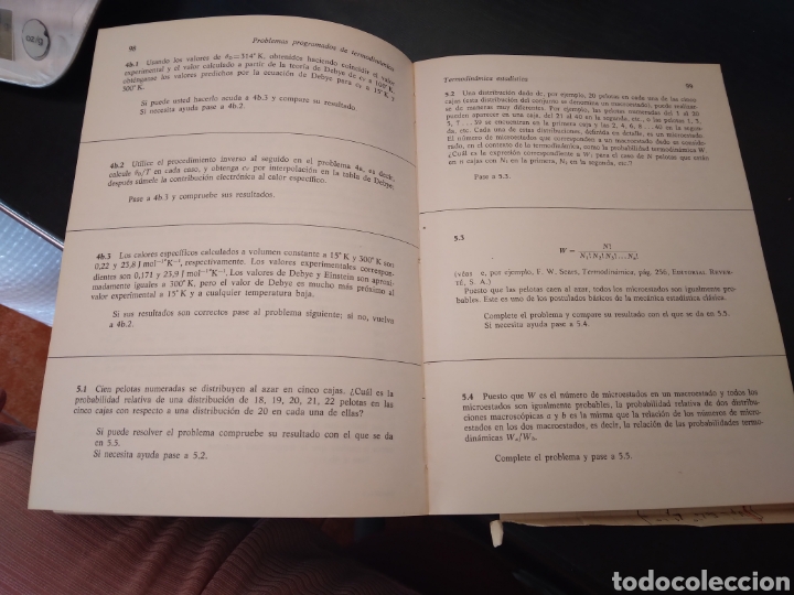 Libros de segunda mano: Problemas programados de termodin&aacute;mica - Foto 7