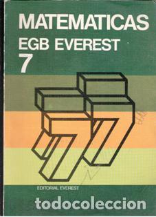 Libros de segunda mano: Matem&aacute;ticss 7 EGB Everest - Foto 1