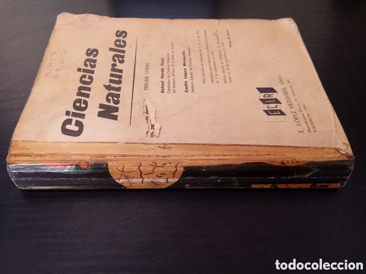 Libros de segunda mano: Ciencias naturales -E. L&oacute;pez Mezquida- 3er curso - Foto 2