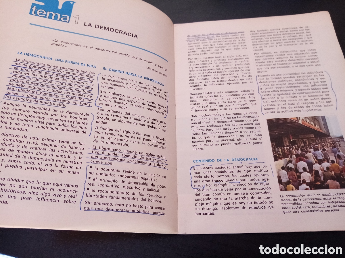 Libros de segunda mano: Educaci&oacute;n para la convivencia EGB Santillana 7 - Foto 6