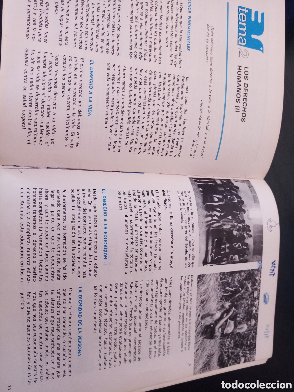 Libros de segunda mano: Educaci&oacute;n para la convivencia EGB Santillana 7 - Foto 7