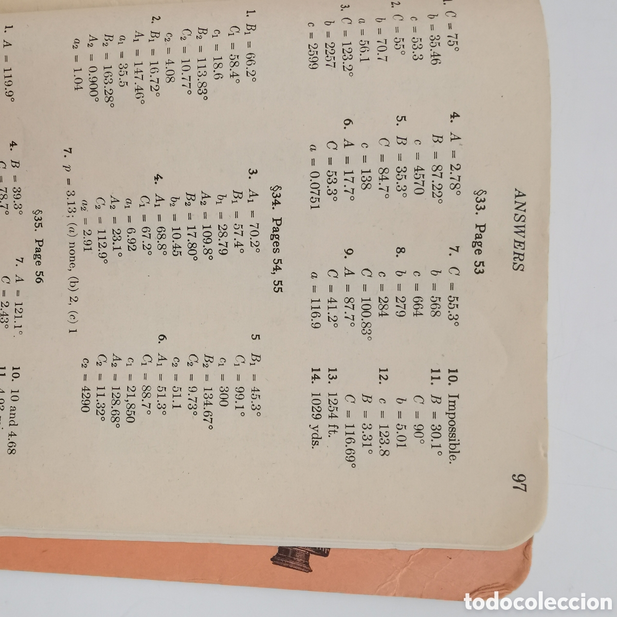 Libros de segunda mano: Libro The Log Log d&uacute;plex Decitrig. Lyman M. Kells 1943-1945 matem&aacute;ticas - Foto 12