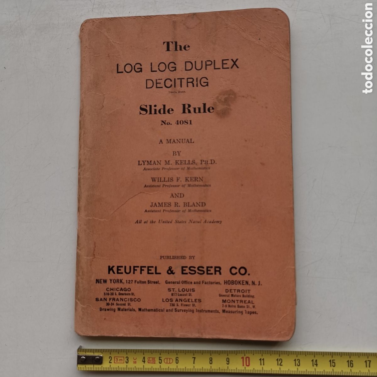Libros de segunda mano: Libro The Log Log d&uacute;plex Decitrig. Lyman M. Kells 1943-1945 matem&aacute;ticas - Foto 1