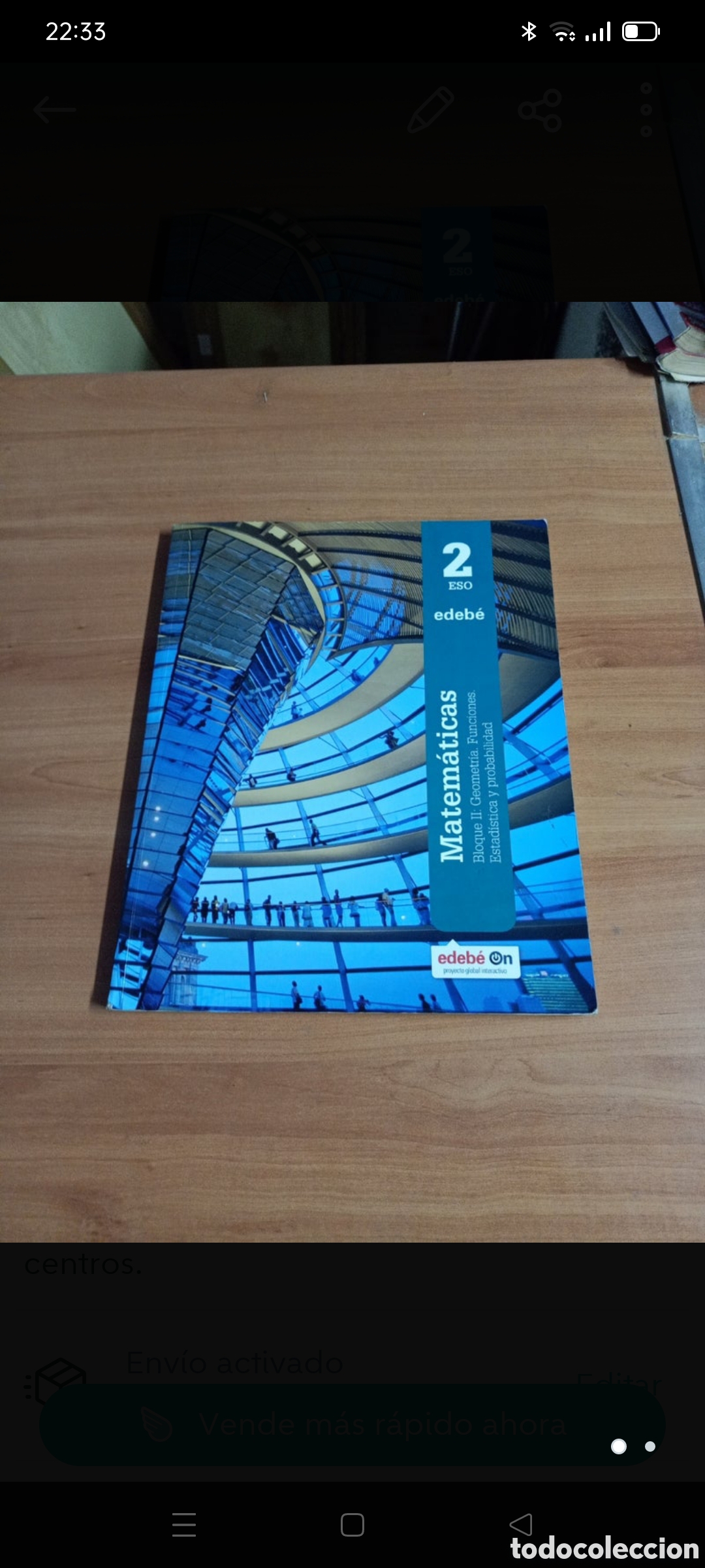 Libros de segunda mano: Matem&aacute;ticas 2 ESO edebe - Foto 1