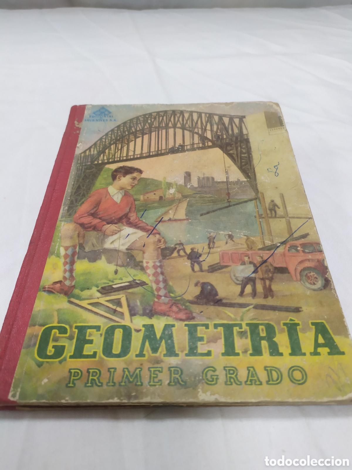 Libros de segunda mano: Geometria primer grado. Edelvives, 1955 - Foto 1