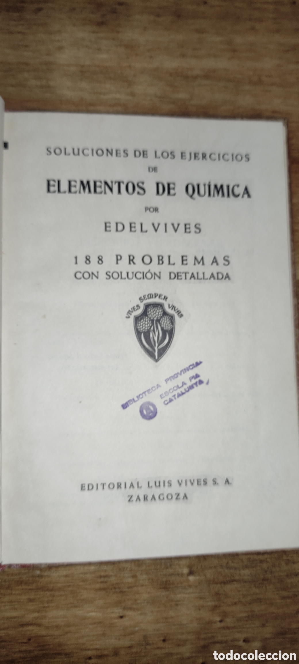 Libros de segunda mano: SOLUCIONES DE LOS EJERCICIOS DE QU&Iacute;MICA - Foto 2