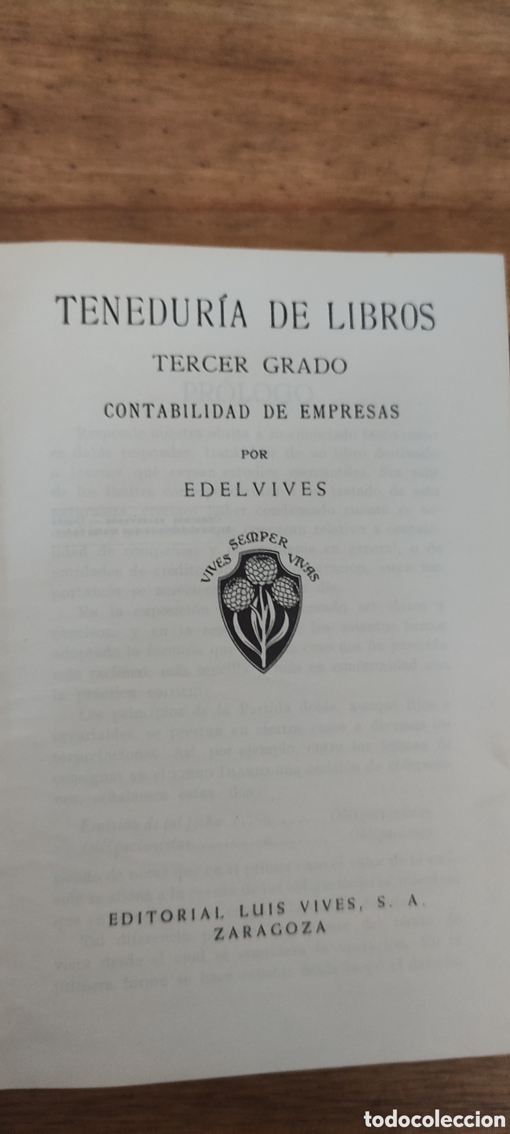 Libros de segunda mano: TENEDUR&Iacute;A DE LIBROS, TERCER GRADO - Foto 2