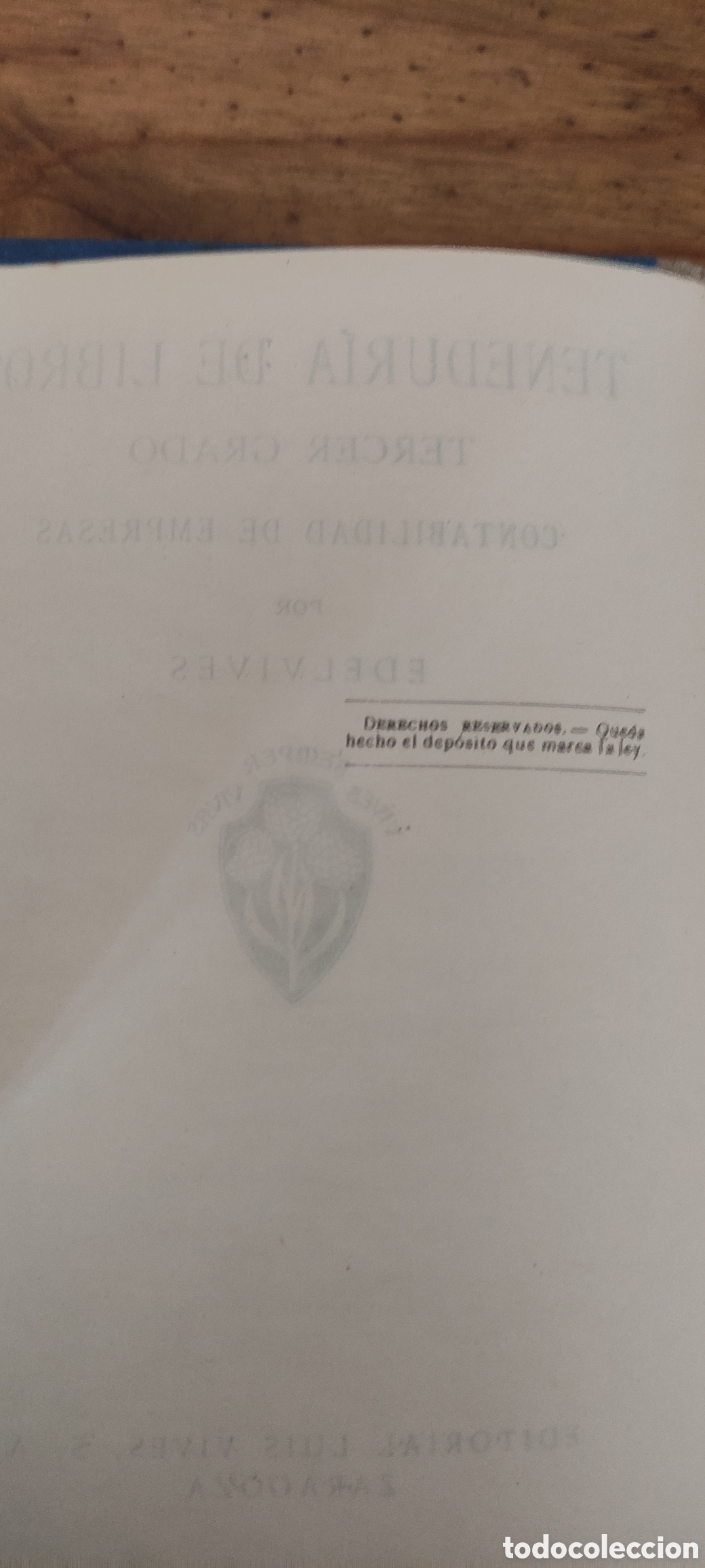 Libros de segunda mano: TENEDUR&Iacute;A DE LIBROS, TERCER GRADO - Foto 3