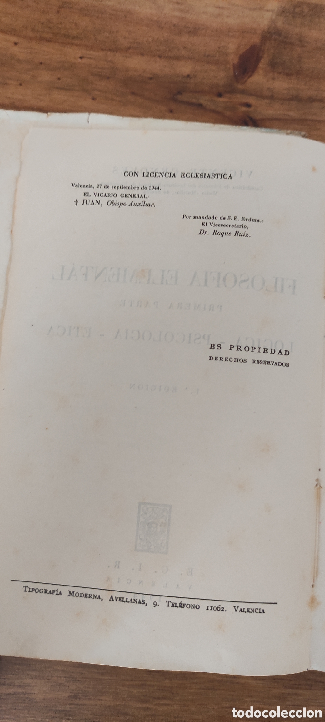 Libros de segunda mano: FILOSOF&Iacute;A ELEMENTAL 1944 - Foto 4