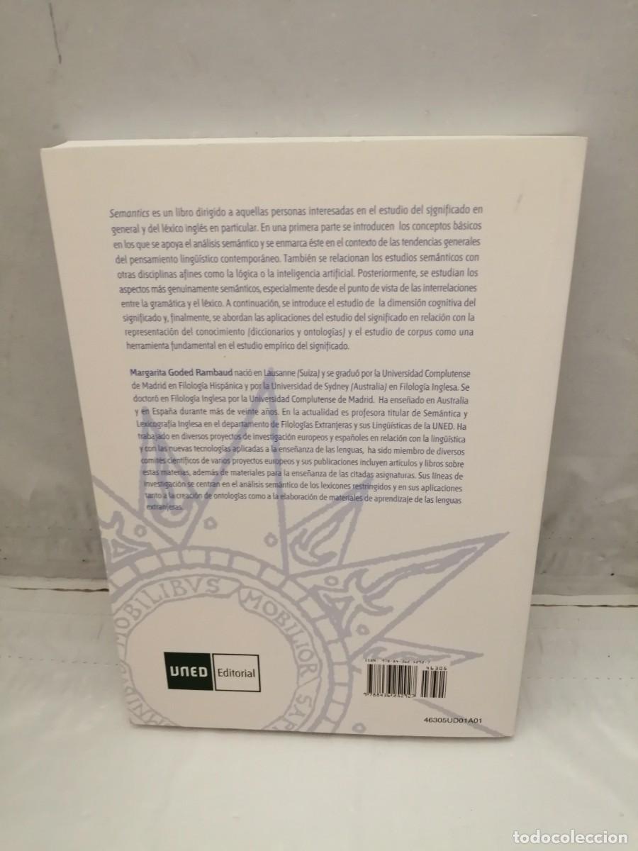 Libros de segunda mano: SEMANTICS (UNED, UNIDAD DID&Aacute;CTICA, EDICI&Oacute;N 2007) - Foto 2