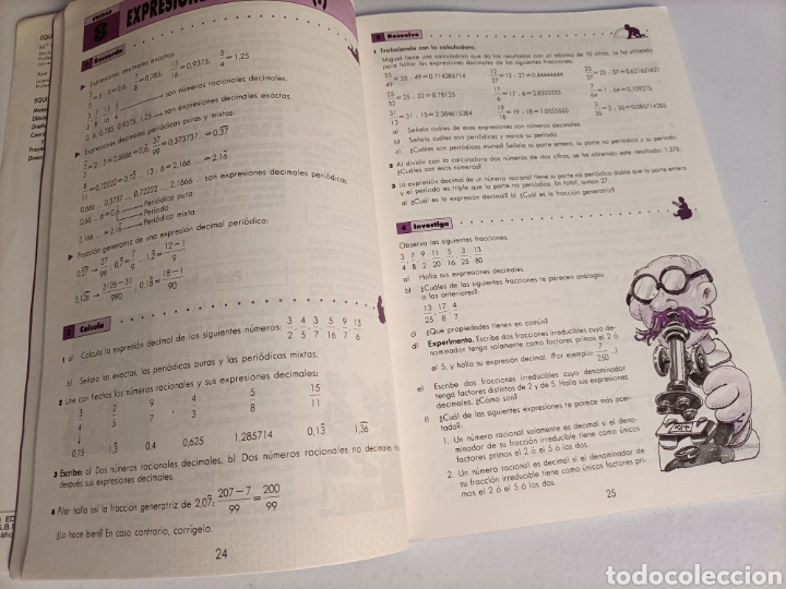 Libros de segunda mano: Cuaderno de trabajo. Matem&aacute;ticas 8 EGB . Ediciones SM 1991 - Foto 6