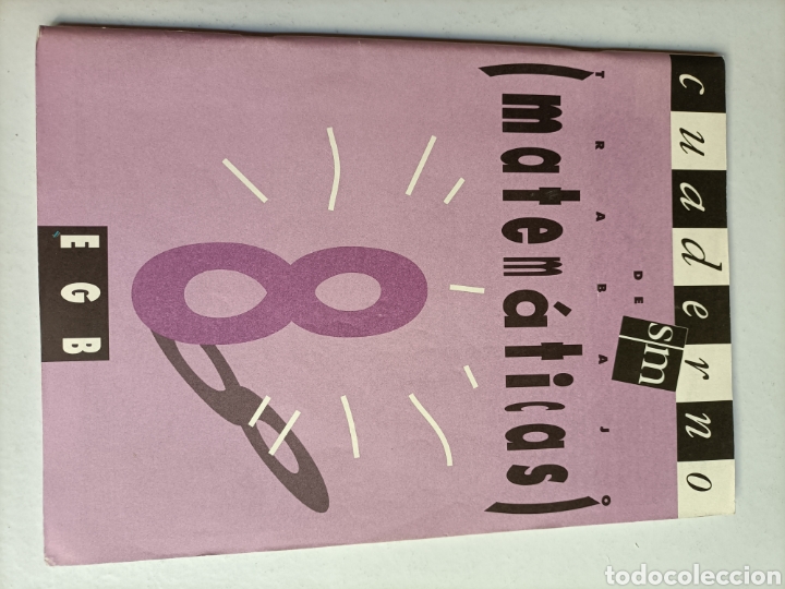 Libros de segunda mano: Cuaderno de trabajo. Matem&aacute;ticas 8 EGB . Ediciones SM 1991 - Foto 1