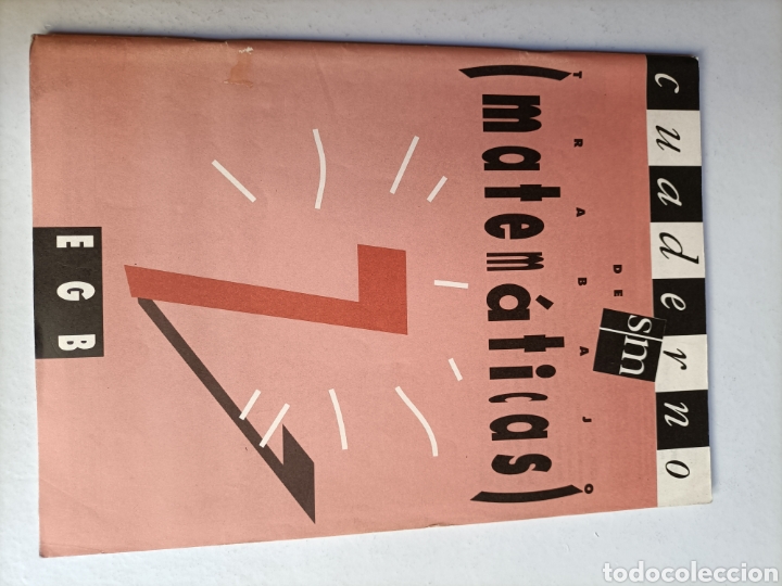 Libros de segunda mano: Cuaderno de trabajo. Matem&aacute;ticas 7 EGB . Ediciones SM 1991 - Foto 2