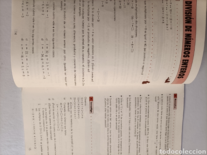 Libros de segunda mano: Cuaderno de trabajo. Matem&aacute;ticas 7 EGB . Ediciones SM 1991 - Foto 7