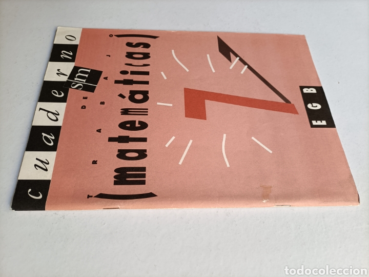 Libros de segunda mano: Cuaderno de trabajo. Matem&aacute;ticas 7 EGB . Ediciones SM 1991 - Foto 1