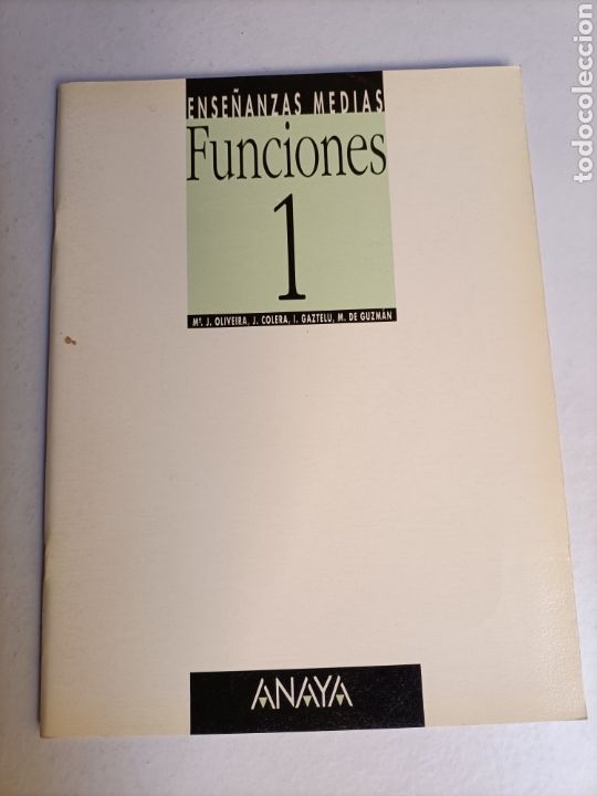 Libros de segunda mano: Ense&ntilde;anzas medias. Funciones 1 . Anaya 1994 - Foto 2
