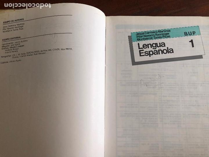 Libros de segunda mano: LENGUA ESPA&Ntilde;OLA 1 BUP. SM 1991 - Foto 5