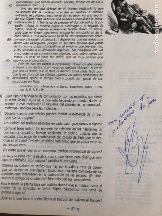 Libros de segunda mano: LENGUA ESPA&Ntilde;OLA 1 BUP. SM 1991 - Foto 6