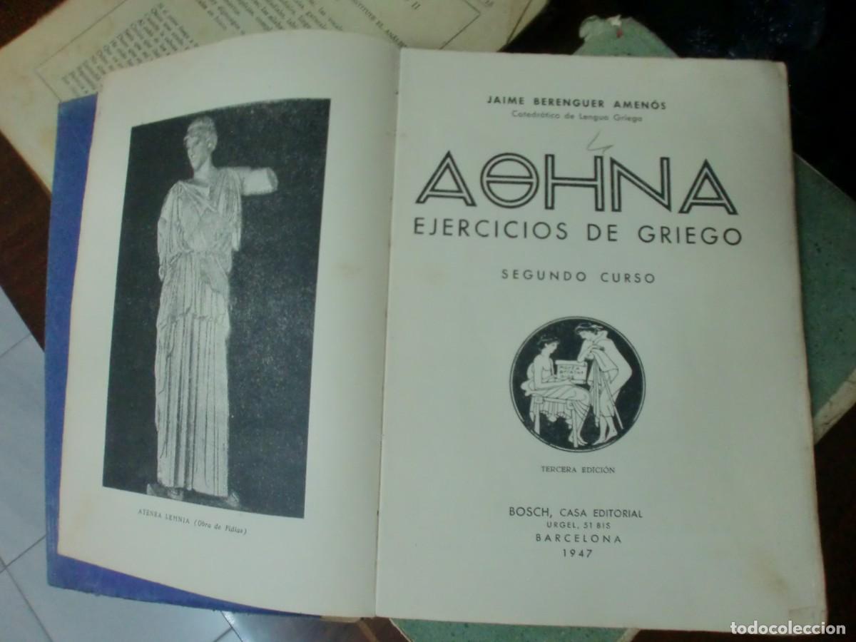 Libri di seconda mano: Libros de texto escolar 40&ordm;, 50&ordm;, 60&ordm; - Metodolog&iacute;a, Prosodia, Griego, Historia, Lengua y literatura