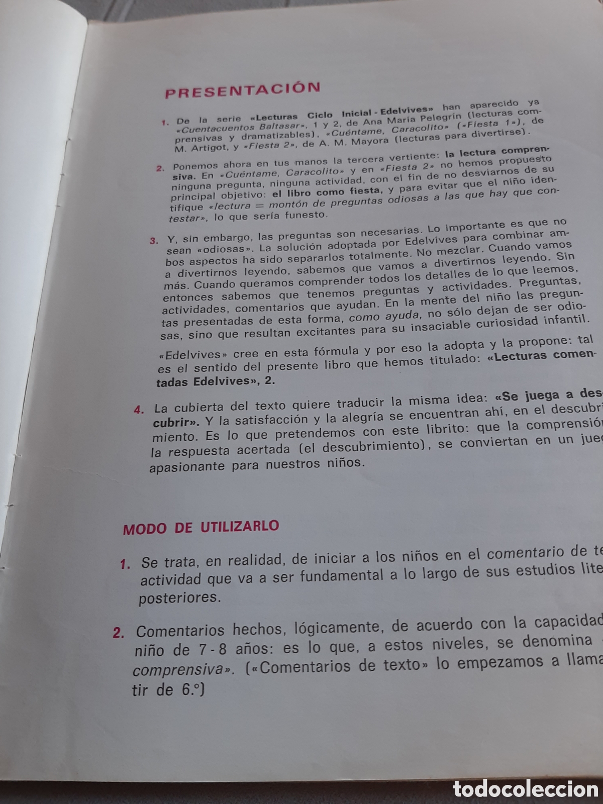 Libros de segunda mano: LECTURAS COMENTADAS EDELVIVES 2 EGB 1983 - Foto 5