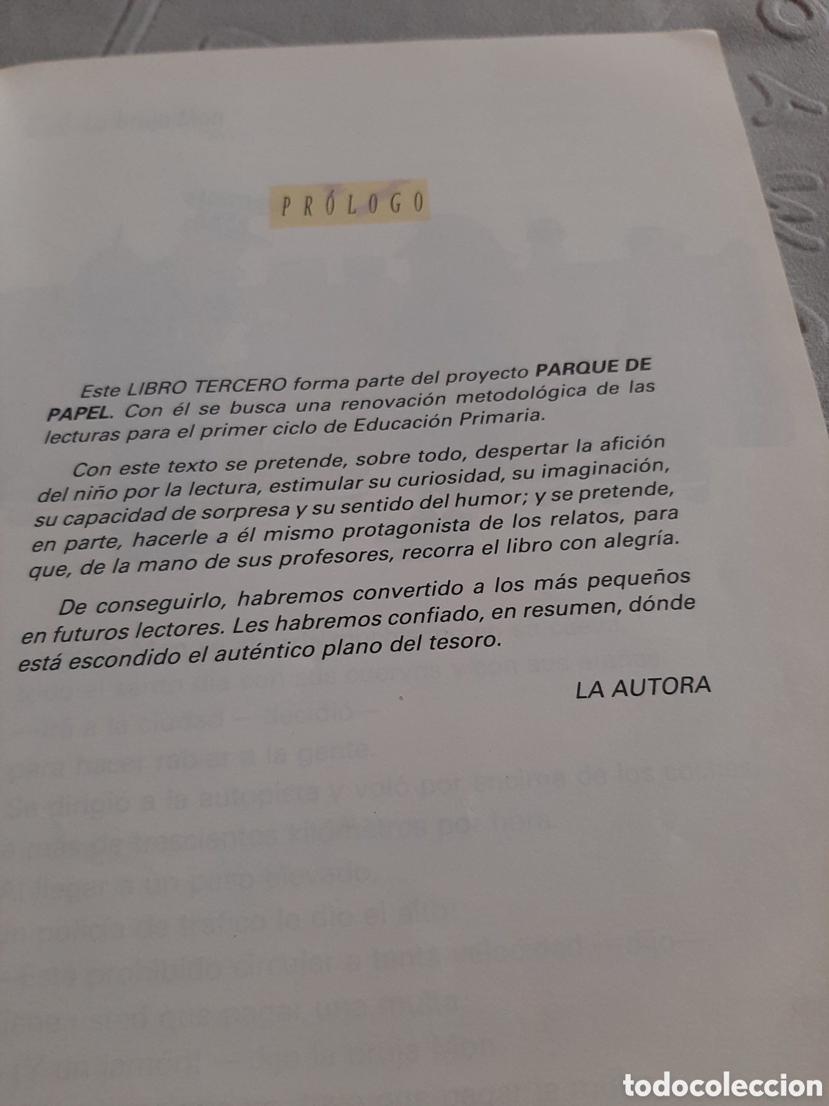 Libros de segunda mano: EGB EL PARQUE DE PAPEL PRIMARIA TERCER LIBRO SM 1993 - Foto 7