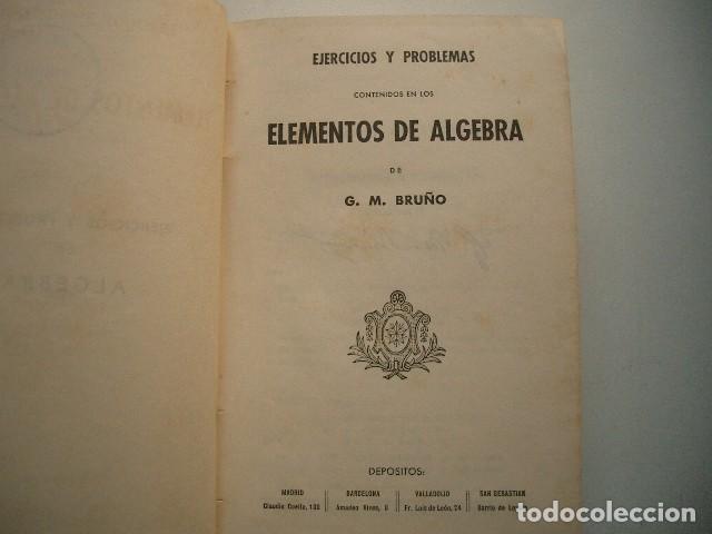 Libros de segunda mano: ELEMENTOS DE ALGEBRA SOLUCIONARIO Ediciones Bru&ntilde;o - Foto 4