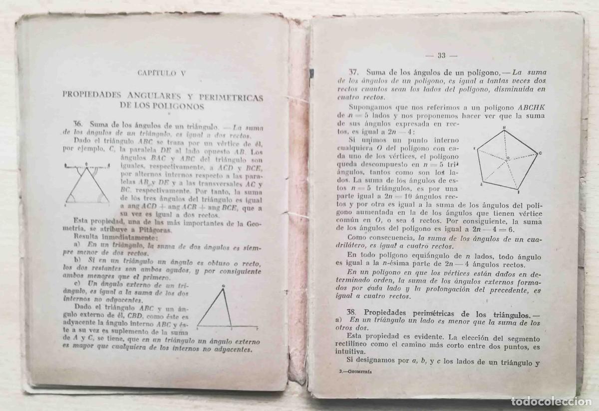 Libros de segunda mano: Elementos de geometr&iacute;a (F&eacute;lix Correa) 1947 - Foto 4