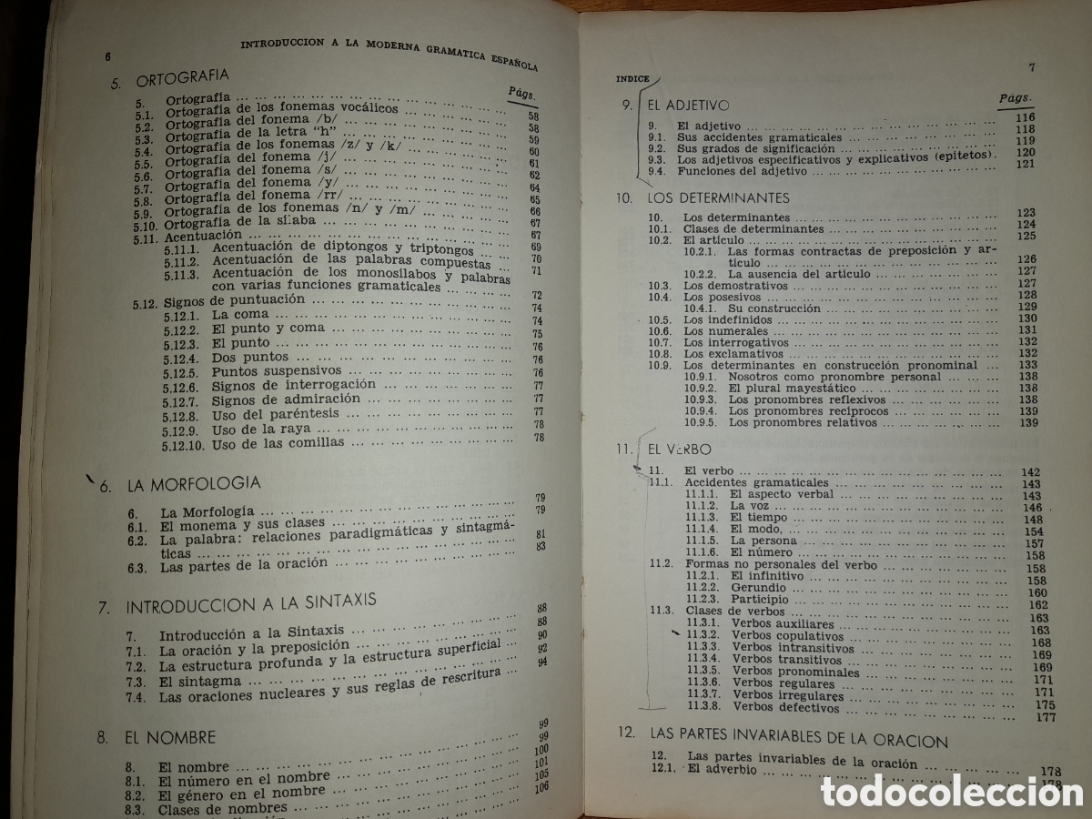 Libros de segunda mano: INTRODUCCI&Oacute;N A LA MODERNA GRAMATICA ESPA&Ntilde;OLA 1977 PLAYOR - Foto 6