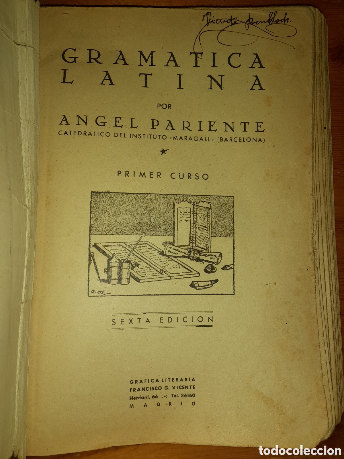 Libros de segunda mano: ANGEL PARIENTE GRAMATICA LATINA 1939 - Foto 7