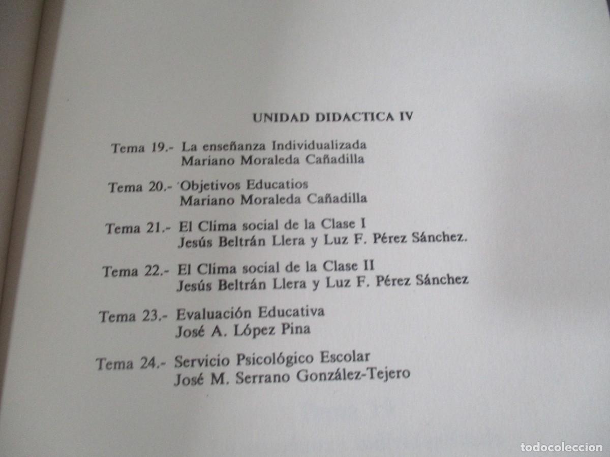 Libros de segunda mano: PSICOLOG&Iacute;A EDUCACIONAL (2 tomos) W15100 - Foto 3
